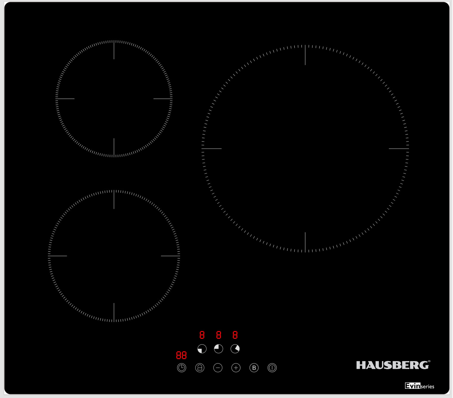 BUILT-IN 3 BURNERS INDUCTION COOKER